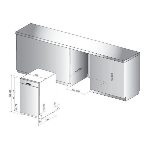 teilintegrierbarer Geschirrspüler BSBO 3O35 PF X (2) – Bild 16