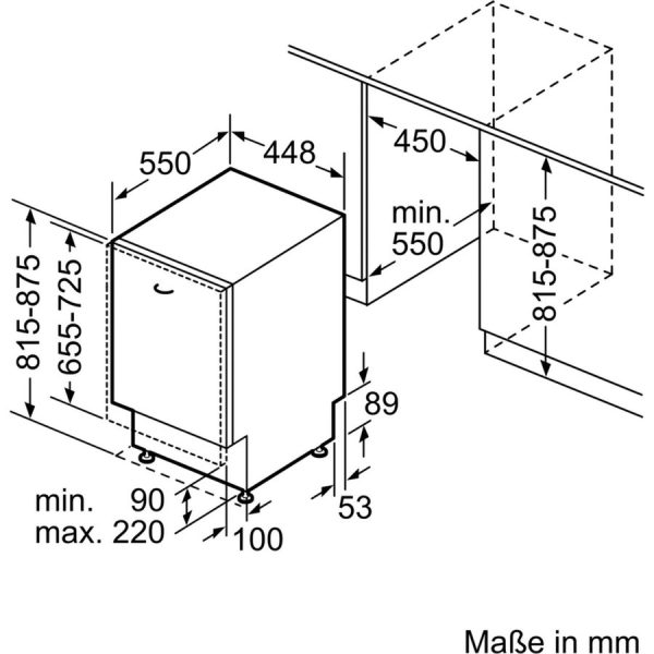 vollintegrierbarer Geschirrspüler iQ100 SR61IX05KE – Bild 6