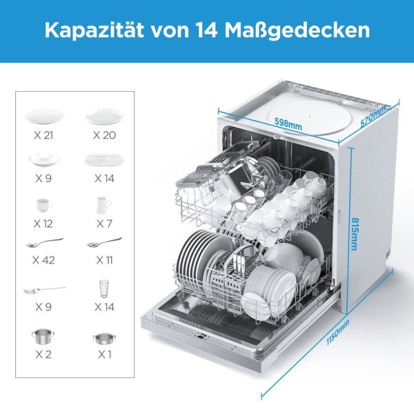 Unterbaugeschirrspüler MDWEU1435XSS-W – Bild 3