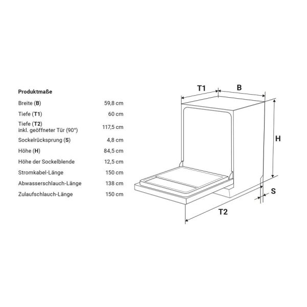 Standgeschirrspüler DW615FS – Bild 6