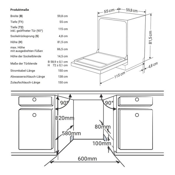 vollintegrierbarer Geschirrspüler DW616VI – Bild 8