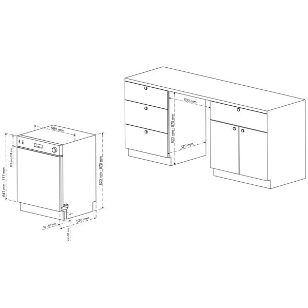 teilintegrierbarer Geschirrspüler G-ET-6014-C-I – Bild 7