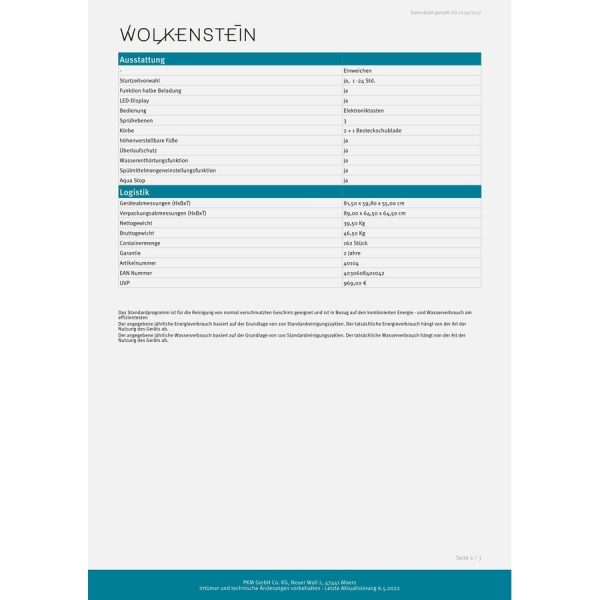 vollintegrierbarer Geschirrspüler WGSP15-8FI – Bild 9