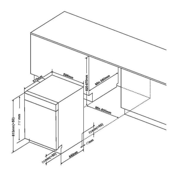 Unterbaugeschirrspüler HGU6082B147931ES – Bild 19