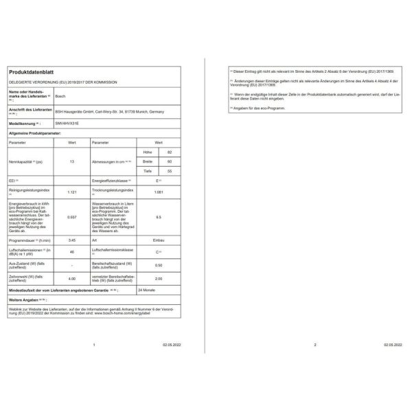 vollintegrierbarer Geschirrspüler SMV4HVX31E – Bild 8