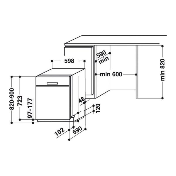 vollintegrierbarer Geschirrspüler OBIO POWERCLEAN 6330 – Bild 17